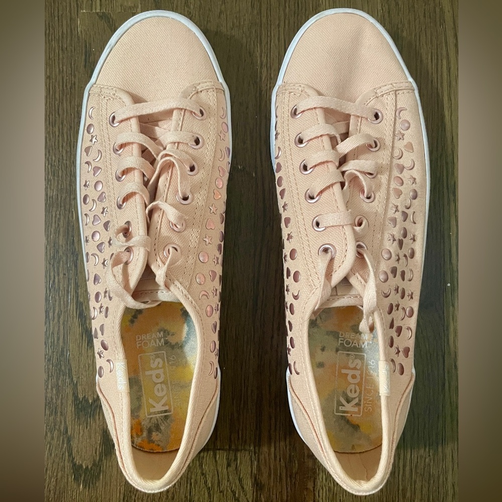 Keds Embellished Pink Sneakers Size 7.5